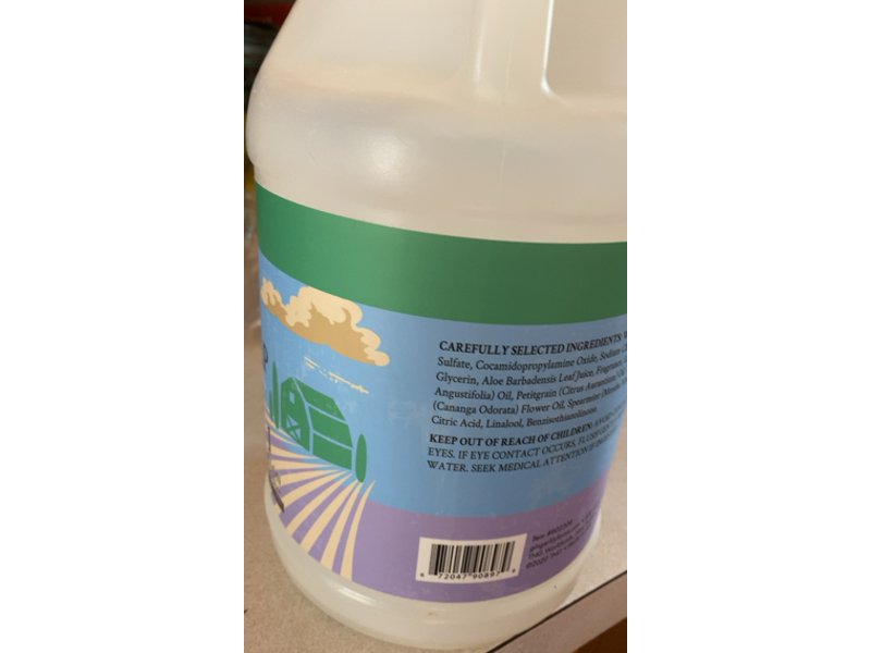 Ginger Lily Farms Botanicals Plant-Based Dish Soap, Fragrance Free, 128 fl oz/3.78 L