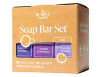 The Bubble Factory Soap Bar Set, Lavender Collection, 3.5 oz/100 g - thumbnail 1