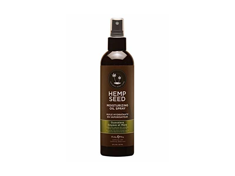 Earthly Body Hemp Seed Moisturizing Oil Spray, Guavalava, 8 fl oz/237 mL