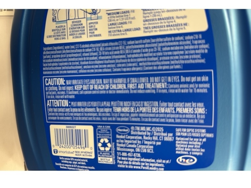 Persil Deep Clean Liquid Laundry Detergent, Original, 96 Loads, 126 fl oz/3.72 L