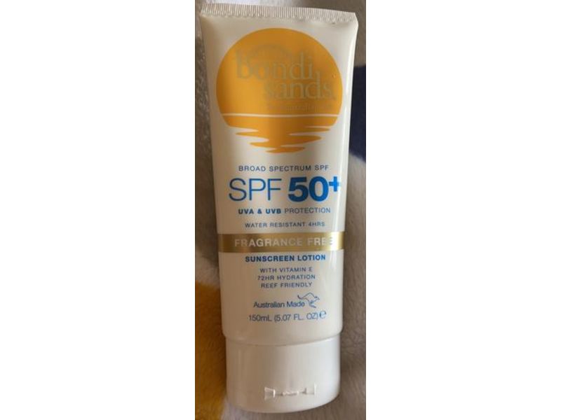 Bondi Sands Sunscreen Lotion, Spf 50+, Fragrance Free, 5.07 fl oz