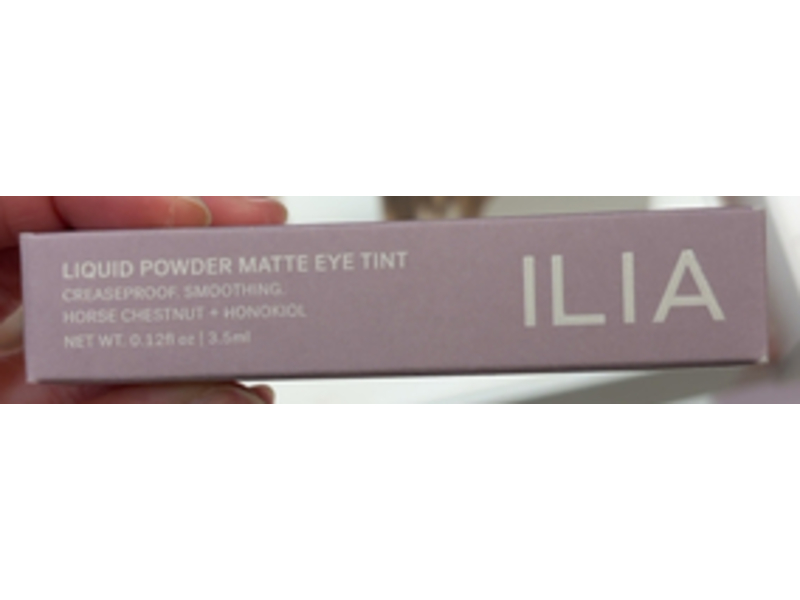 Ilia Liquid Powder Matte Eye Tint, Tannin, 0.12 fl oz/3.5 mL
