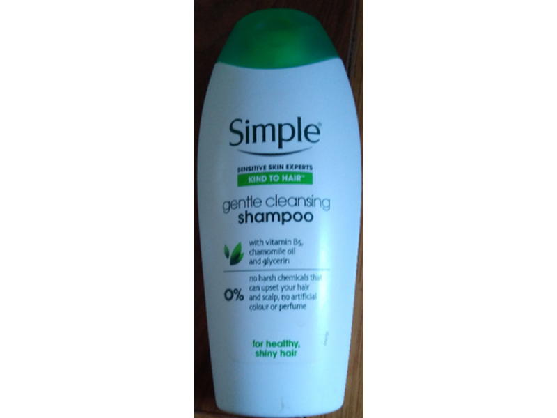 Simple Gentle Cleansing Shampoo, Vitamin B5, Chamomile Oil & Glycerine, 400 mL, Pack Of 6