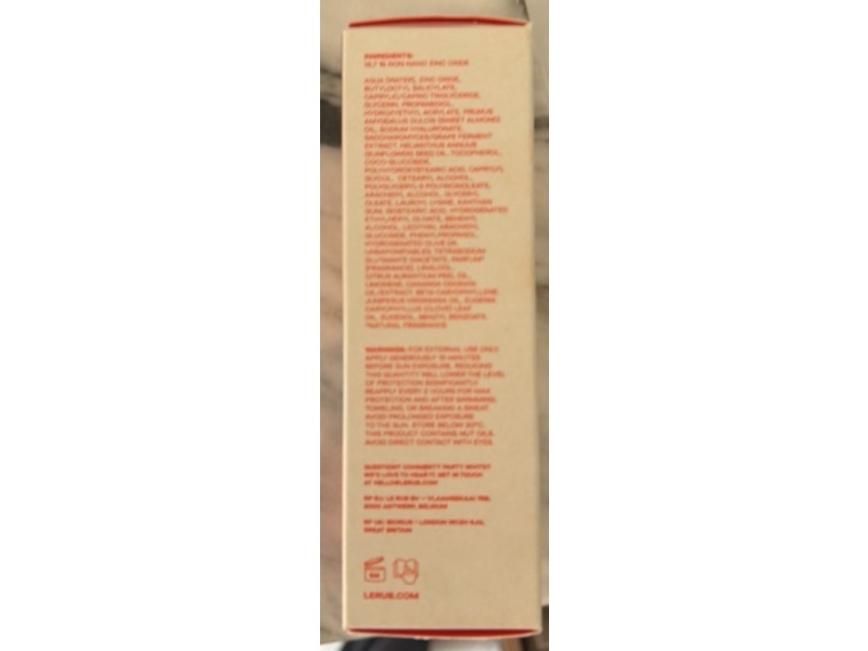LE RUB Everyday Sunscreen, SPF 30, 1.7 fl oz/50 mL