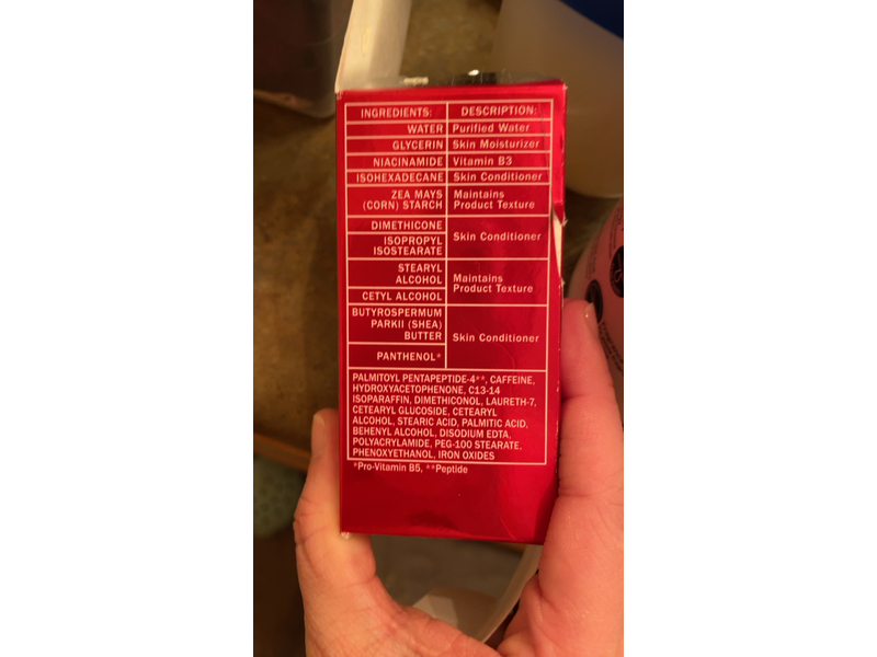 Olay Rich Eyes Cream, Fragrance Free, Shea Butter +Peptide 24, 0.5 fl oz/15 mL