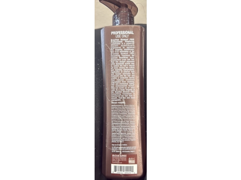 Brazilian Blowout Free Finalizing Laminator, Coarse/Healthier, 12 fl oz/350 mL