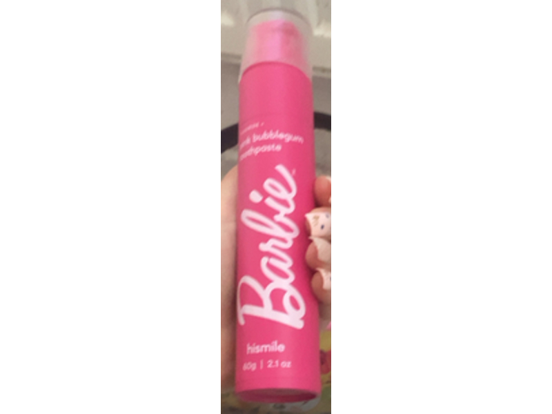 Hismile Barbie Toothpaste, Pink Bubblegum, 2.1 oz/60 g