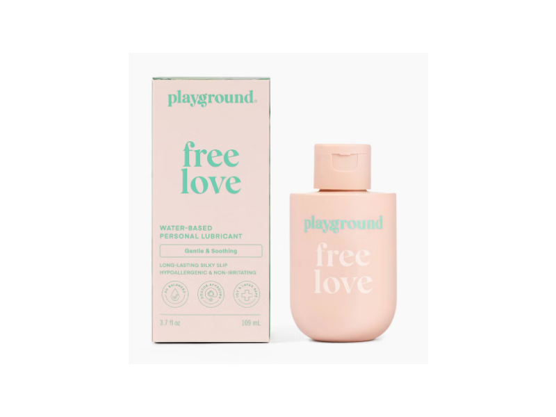 Playground Free Love Water-Based Personal Lubricant, 3.7 fl oz/109 mL