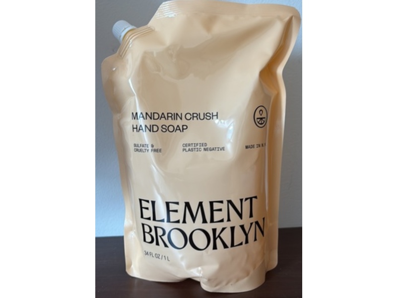 Element Brooklyn Hand Soap, Mandarin Crush, 34 fl oz/1 L