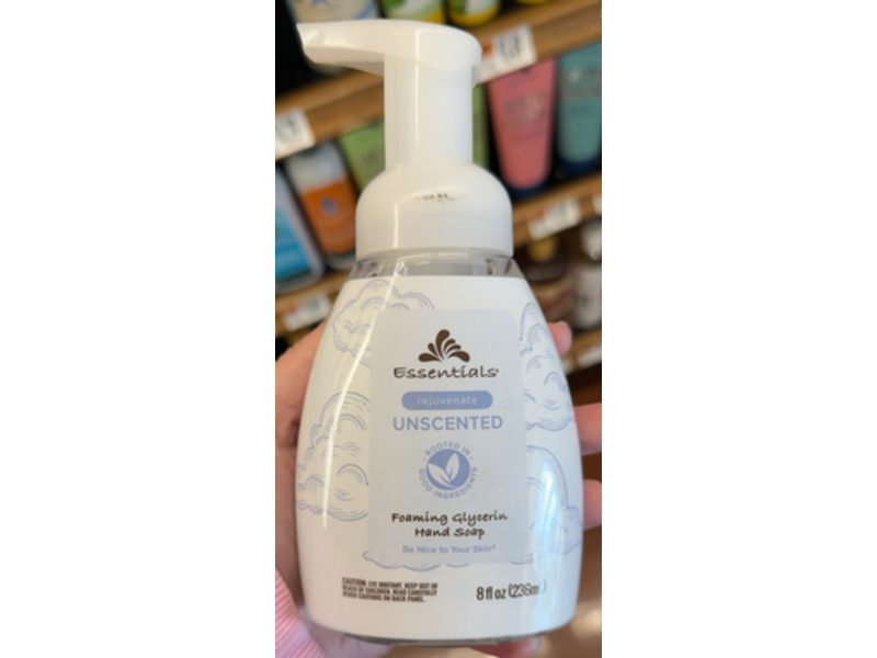 Essentials Foaming Glycerin Hand Soap, Unscented, 8 fl oz/236 mL, Pack of 2