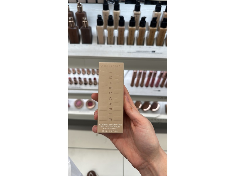 Anastasia Beverly Hills Impeccable Blurring Second Skin Matte Foundation, 7.5 N, 1 fl oz/30 mL