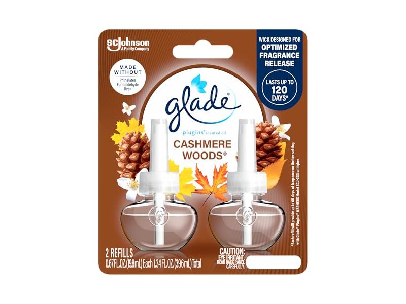 Sc Johnson Glade PlugIns Air Freshener Refills Duo, Cashmere Woods