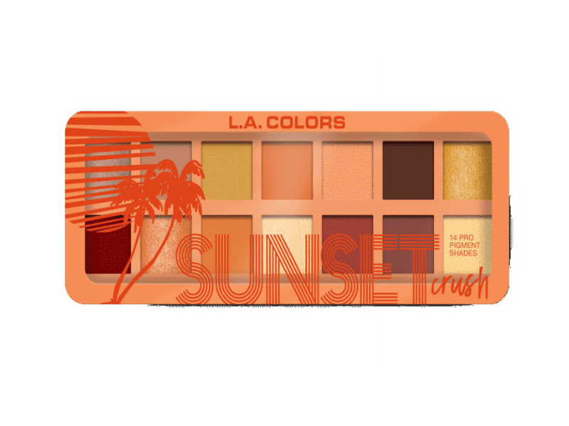 L.A. Colors Eyeshadow Palette, Sunset Crush, 0.39 oz/11.2 g