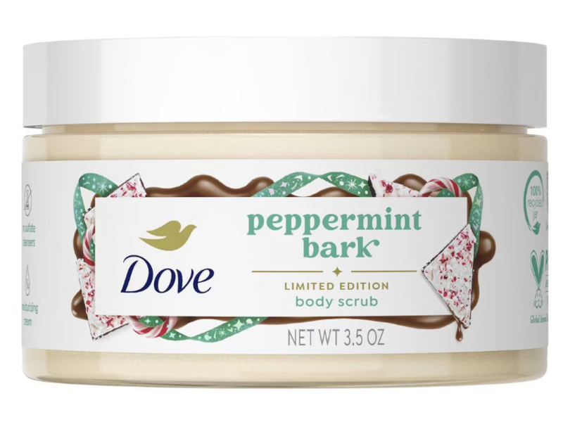 Dove Body Scrub Peppermint Bark, 3.5 oz
