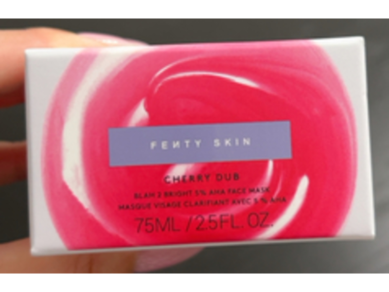 Fenty Skin Blah 2 Bright 5 % Aha Face Mask, Cherry Dub, 2.5 fl oz