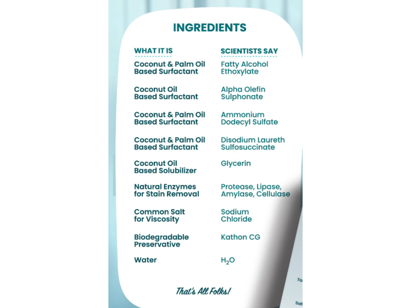 Happi Planet Free & Clear Laundry Detergent, 1 L