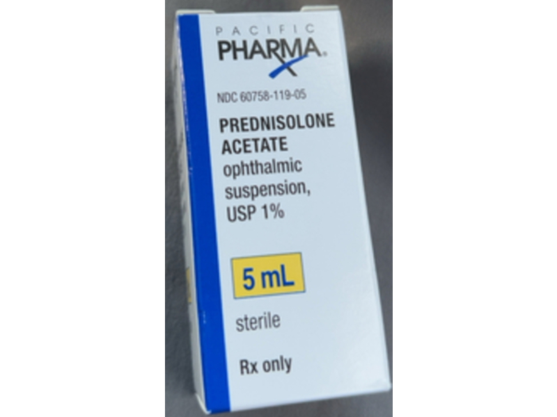 Prednisolone Acetate Ophthalmic Suspension 1%, 5 mL, Pacific Pharma (Rx)