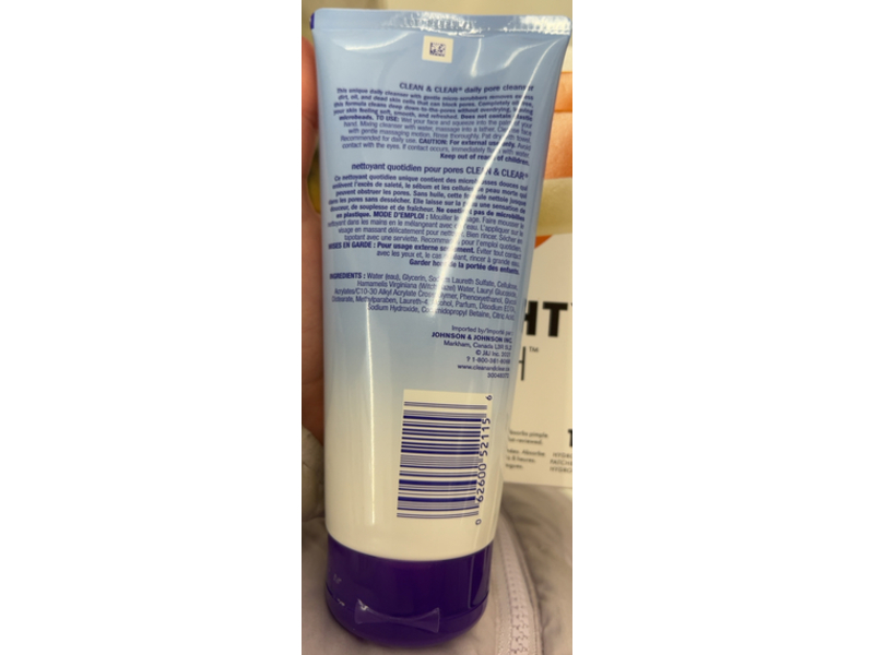 Clean & Clear Daily Pore Cleanser, 148 mL