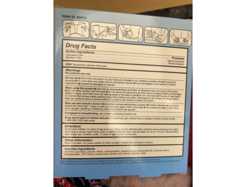 Walgreens Cool n' Heat Patch, Lidocaine + Menthol, 5 Count