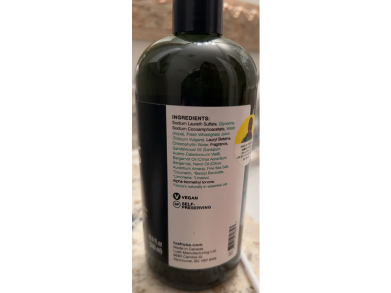 Lush Shower Gel, Grass, 16.9 fl oz/500 mL