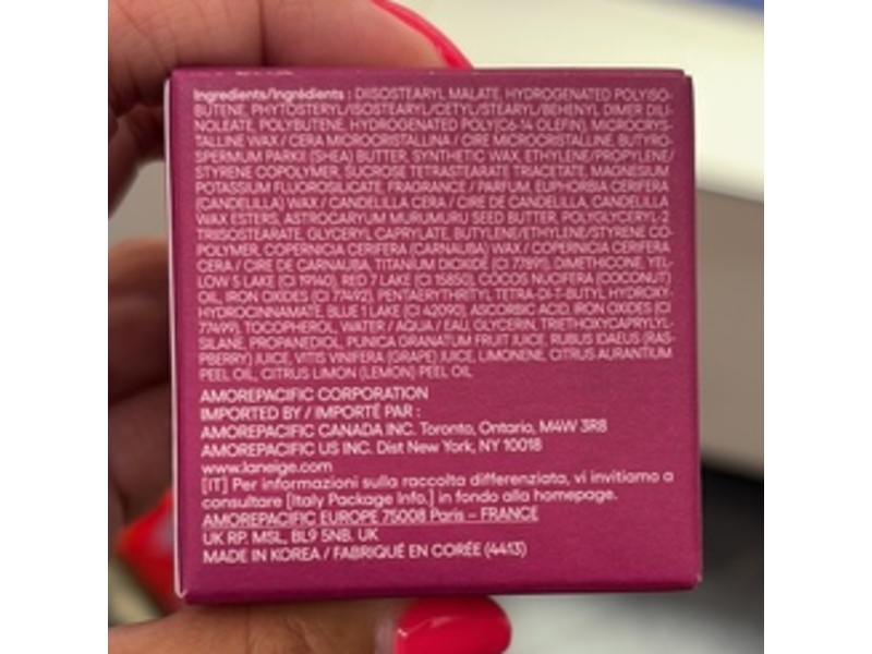 Laneige Lip Sleeping Mask, Acai Mango Smoothie, 0.70 oz/20 g