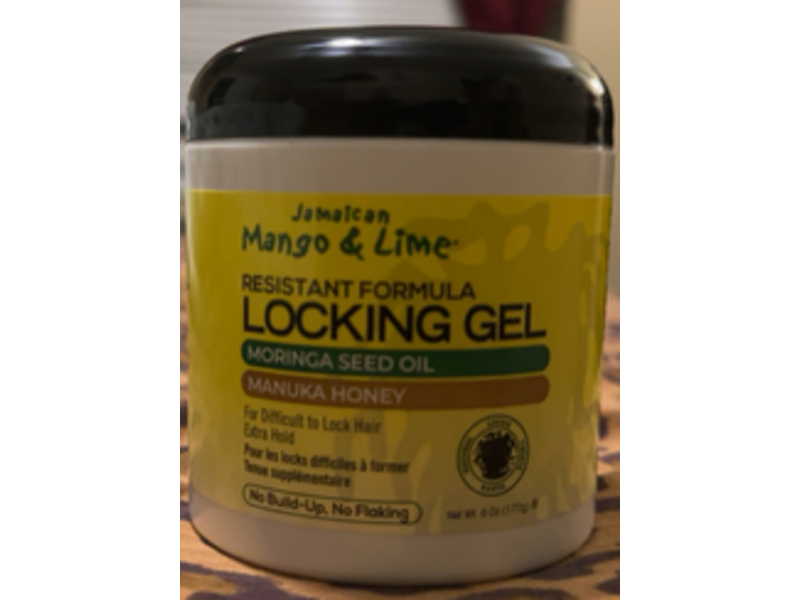 Jamaican Mango & Lime Resistant Formula Locking Gel, Moringa Seed Oil & Manuka Honey, 6 oz/177.44 mL