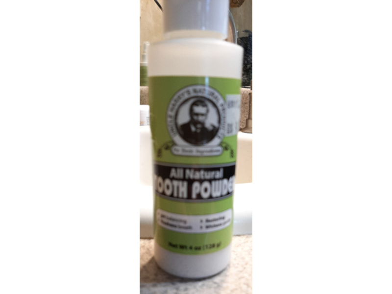 Uncle Harry's Natural Products All Natural Tooth Powder, 4 oz/128 g