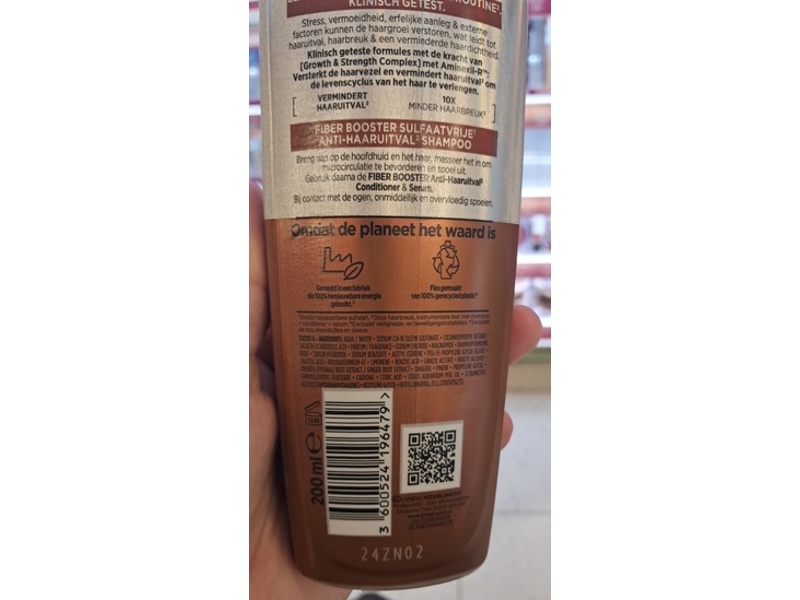 L'Oréal Paris Elvive Fiber Booster Anti-Haaruitval Shampoo, 200 mL
