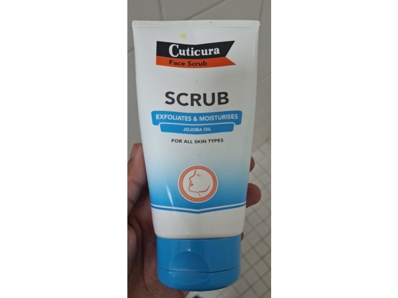 Cuticura Face Scrub Exfoliates & Moisturises, Jojoba Oil, 5.07 fl oz/150 mL