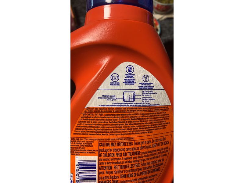 Tide Hygienic Clean Heavy 10X Duty Liquid Laundry Detergent, Original Scent, 44 Loads, 69 fl oz/2.04 L