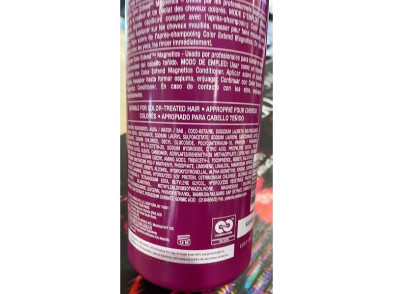Redken Color Extend Magnetics Shampoo, Sulfate-Free, 33.8 fl oz/1000 mL