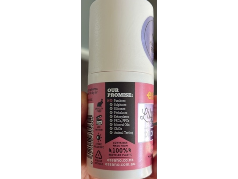 Essano Deodorant, Lilly Flower & Chamomile, 1.69 fl oz/50 mL