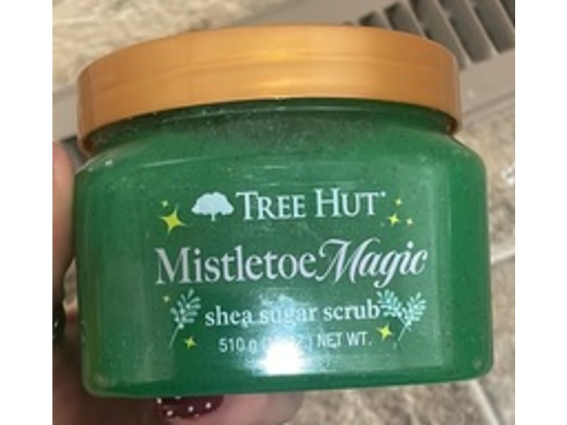 Tree Hut Shea Sugar Scrub, Mistletoe Magic, 18 oz/510 g