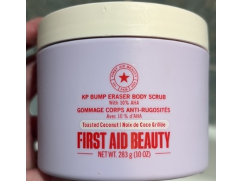 First Aid Beauty KP Bump Eraser Body Scrub, AHA 10%, 10 oz/282 g