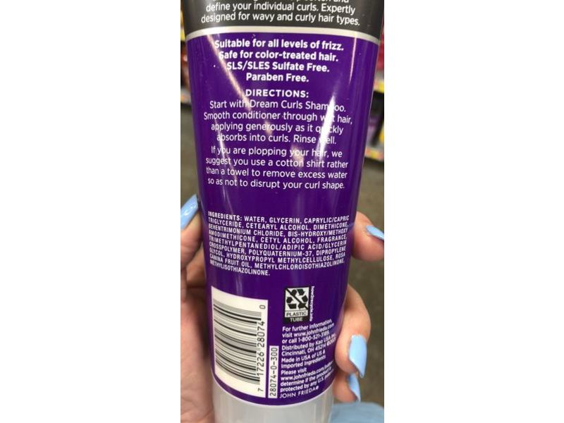 John Frieda Frizz Ease Dream Curls Conditioner, Sulfate-Free, 10.1 fl oz/298 mL