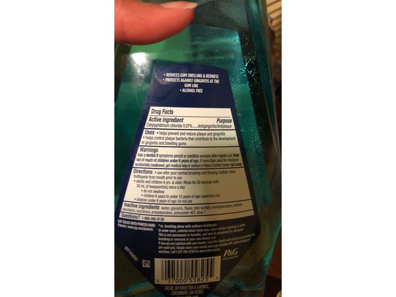 Crest Pro-Health Gum And Breath Purify, Smooth Mint, 33.8 fl oz/1L