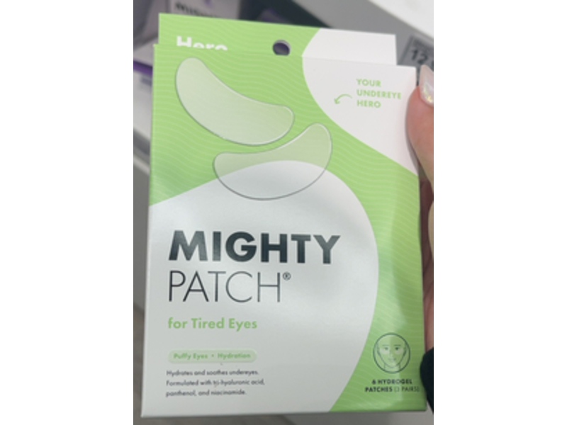 Hero Cosmetics Mighty Patch Tired Eyes Patches, Puffy Eyes + Hydration, 3 Pairs
