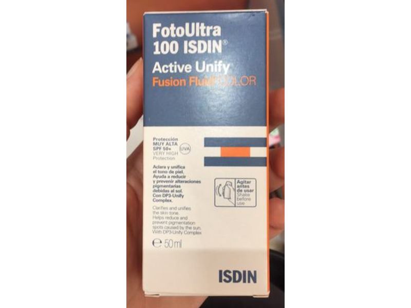 ISDIN Fotoultra 100 Active Unify Fusion Fluid Color, SPF 50+, 50 ml