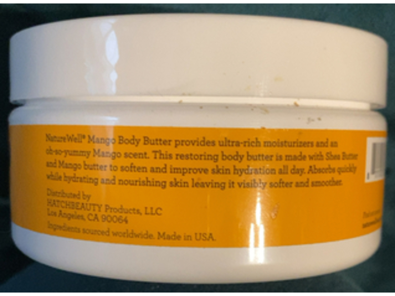 Naturewell Body Butter, Mango, Shea Butter, 8 oz/227 g
