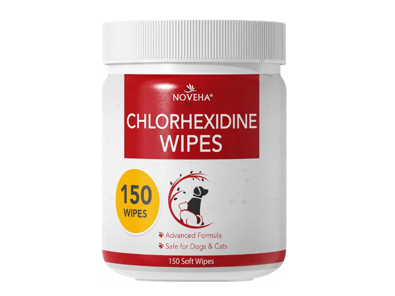 Noveha Chlorhexidine Wipes, 150 Count