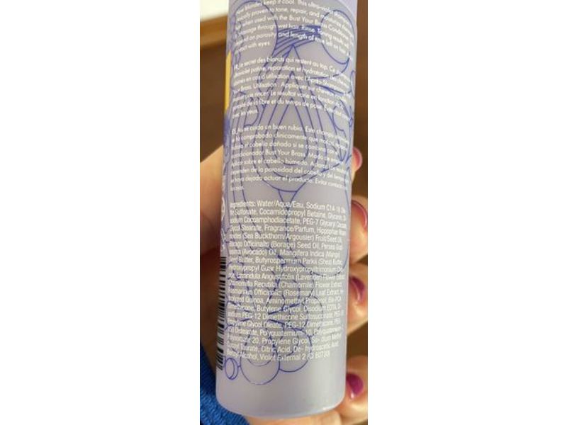 Amika Cool Blonde Repair Shampoo, Bust Your Brass, 2 fl oz/60 mL