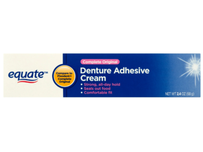 Equate Denture Adhesive Cream, 2.4 oz/68 g