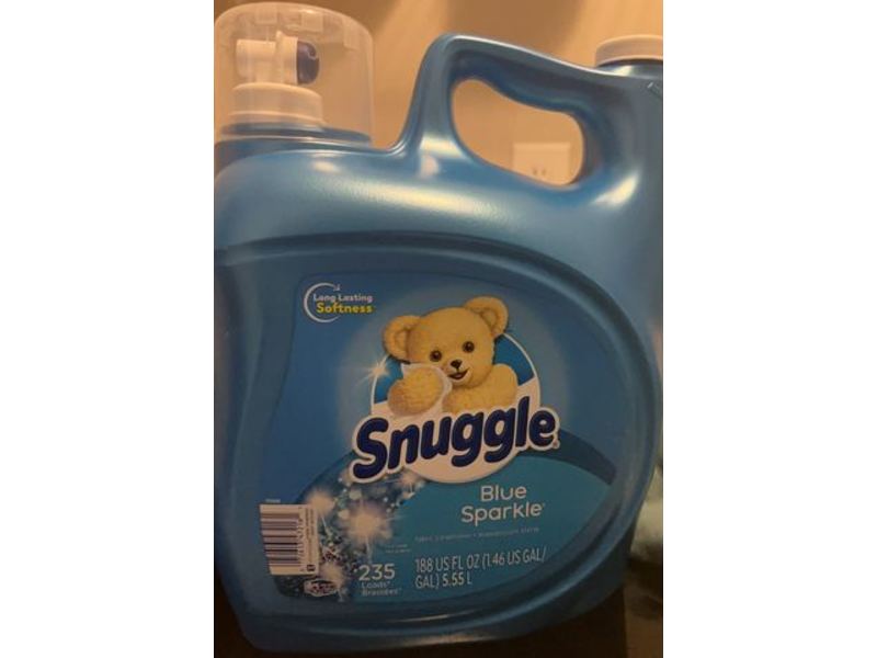 Snuggle Long Lasting Softness Fabric Softner, Blue Sparkle, 235 Loads, 1.46 fl oz/5.55 L