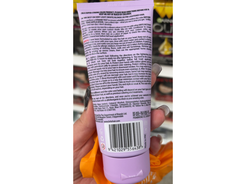 Brite Instant Color, Pastel Purple, 3.38 fl oz/100 mL