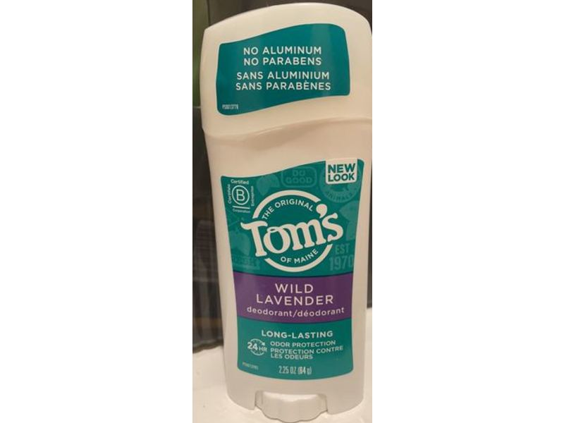 Tom's of Maine Long-Lasting Deodorant Stick, Wild Lavender, 2.25 oz/64 g, Pack of 2