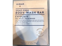 Hibar Exfoliate Solid Body Wash Bar, Sea Salt + Teakwood, 4.2 oz/119 g - thumbnail 2