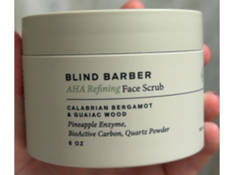 Blind Barber Refining Face Scrub, Calabrian Bergamot & Guaiac Wood, 6 oz/180 mL
