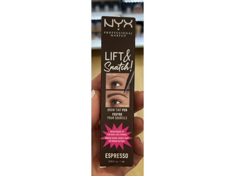 NYX Professional Makeup Lift & Snatch! Brow Tint Pen, Espresso, 0.03 fl oz/1 mL