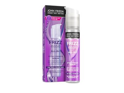 John Frieda Frizz-Ease Extra Strength Hair Serum, Argan, Coconut & moringa Oil, 50 mL