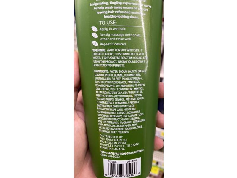 Studio Selection Scalp Care Shampoo, Tea Tree + Peppermint Oil, 14.2 fl oz/420 mL